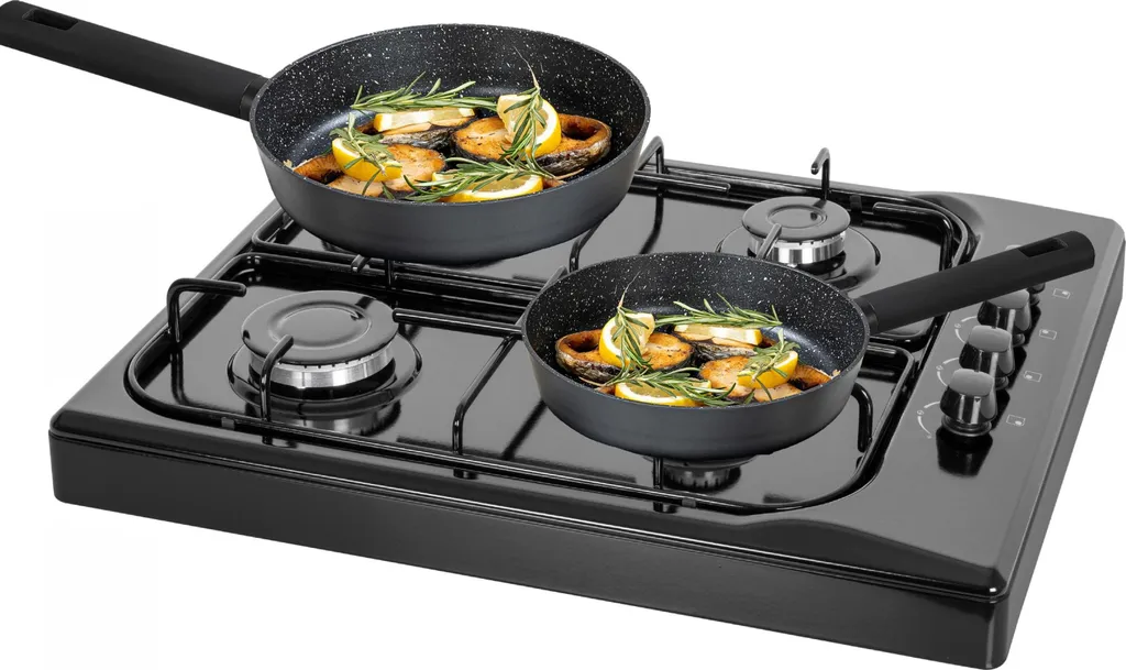 Zilan 4-burner gas stove | Camping stove | Gas cooker | Hob | Black
