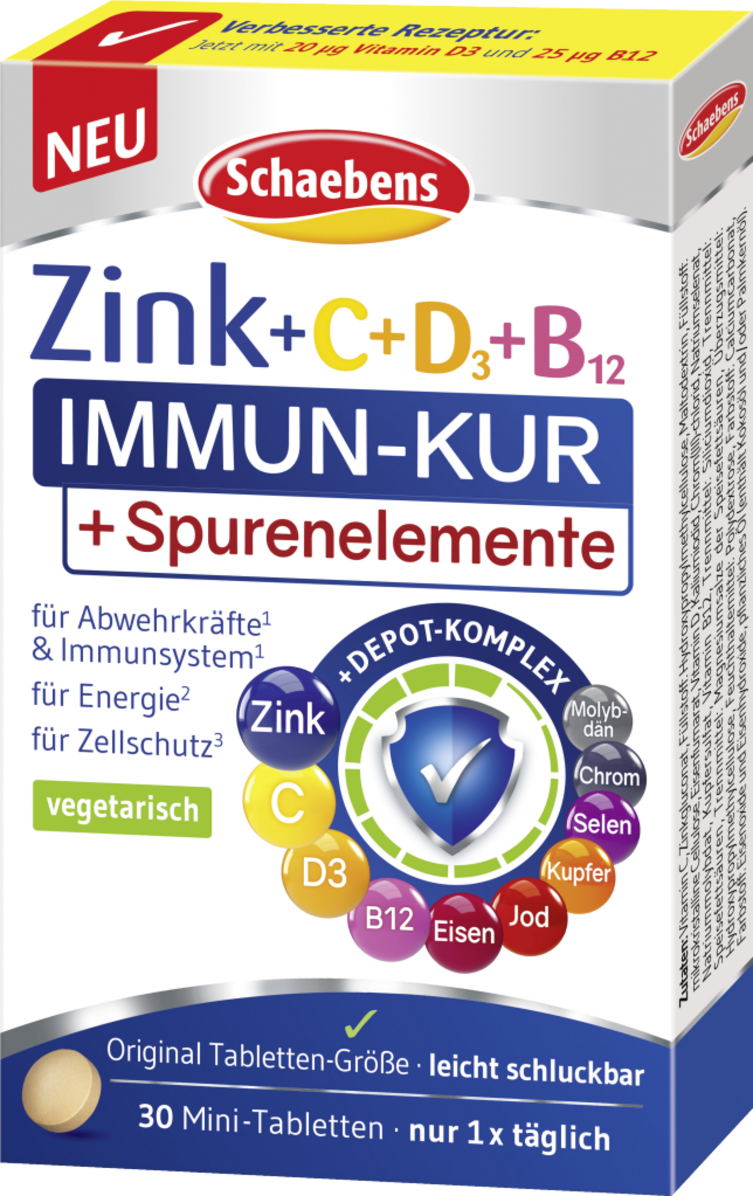 Schaebens Zink + C + D + B12  Immun-Kur