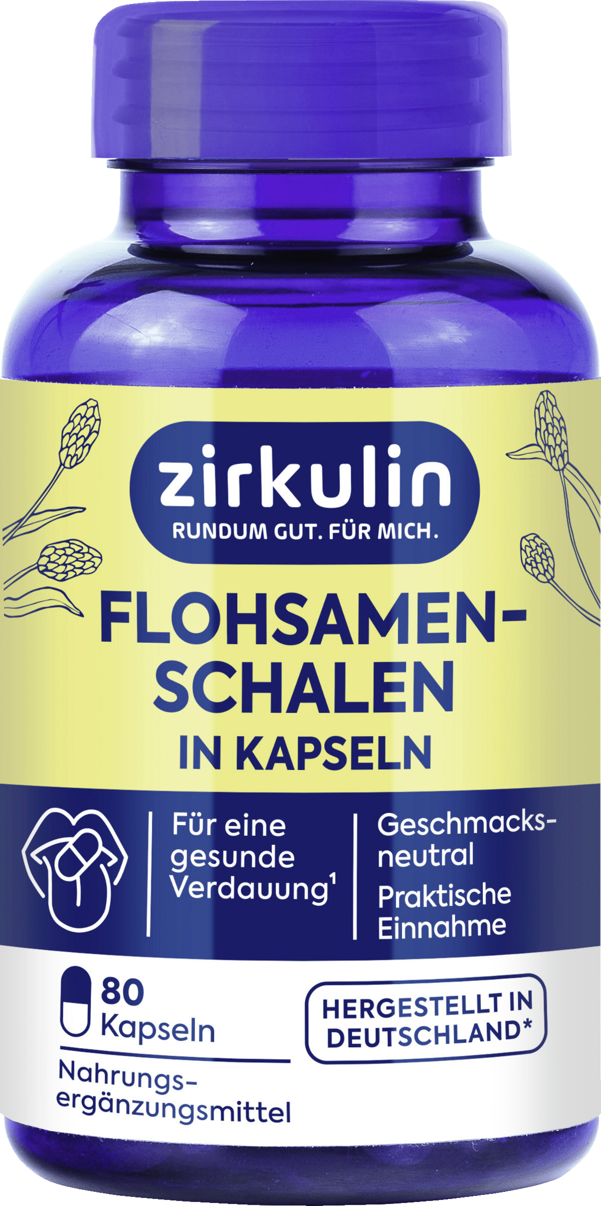 Zirkulin psyllium husk capsules
