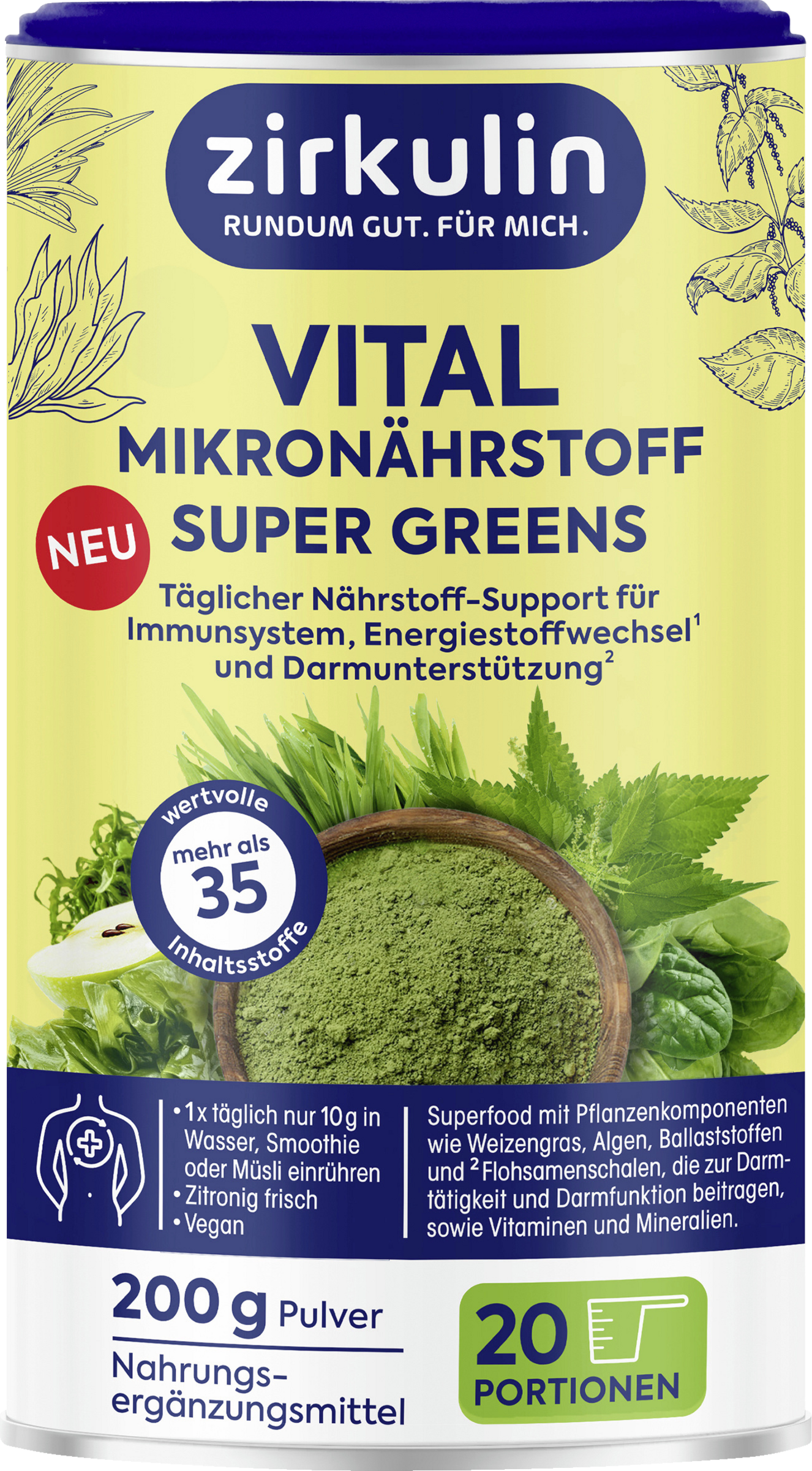 Zirkulin Vital Micronutrient Super Greens 200g