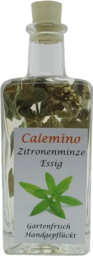 Calemino Lemon mint vinegar with 3% fresh lemon mint 100ml