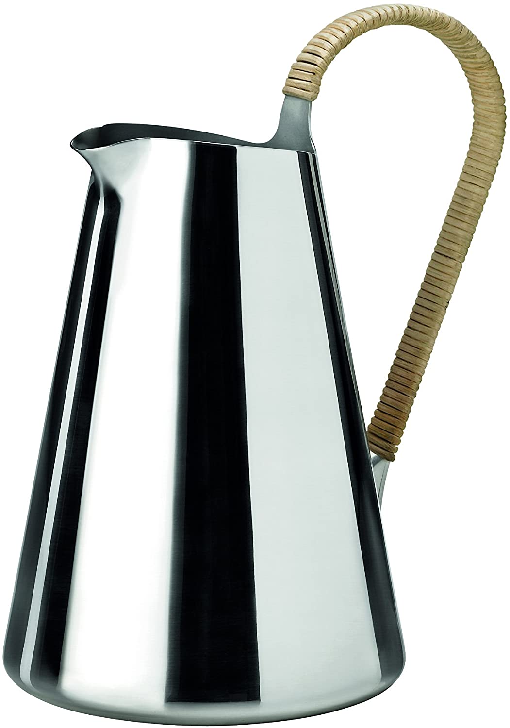 Stelton Freja Pitcher, Tea Jug, Coffee Jug, Stainless Steel, Bast, Silver, 2 L, x-400