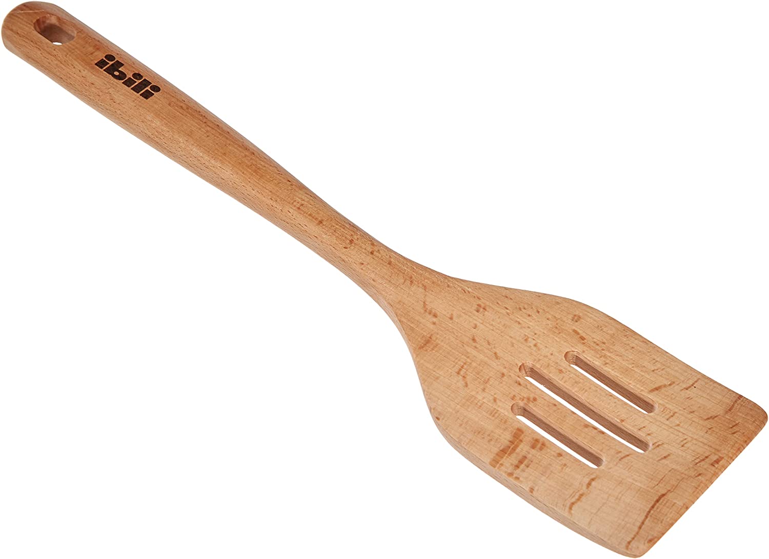 Ibili Perforated Spatula 30 cm Beech Wood Brown 30 x 7 x 3 cm