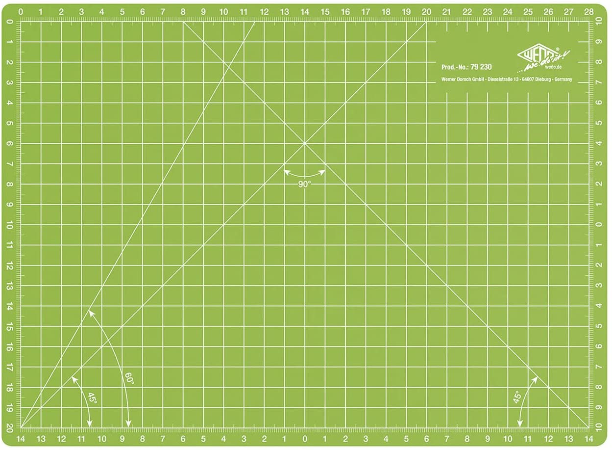 WEDO 7936014 Foldable Cutting Craft Mat, apple green