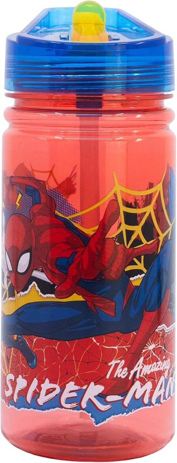 Stor Reusable Bottle Made in Ecozen DE 475 ml | Spiderman Moving Target