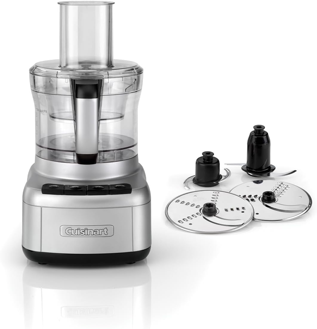 Cuisinart Easy Prep Pro Food Processor with 7 Functions for Meal Preparation, Multifunctional, Large and Small Work Bowls, Chopping Knives and Cube Discs, Dishwasher Safe Parts