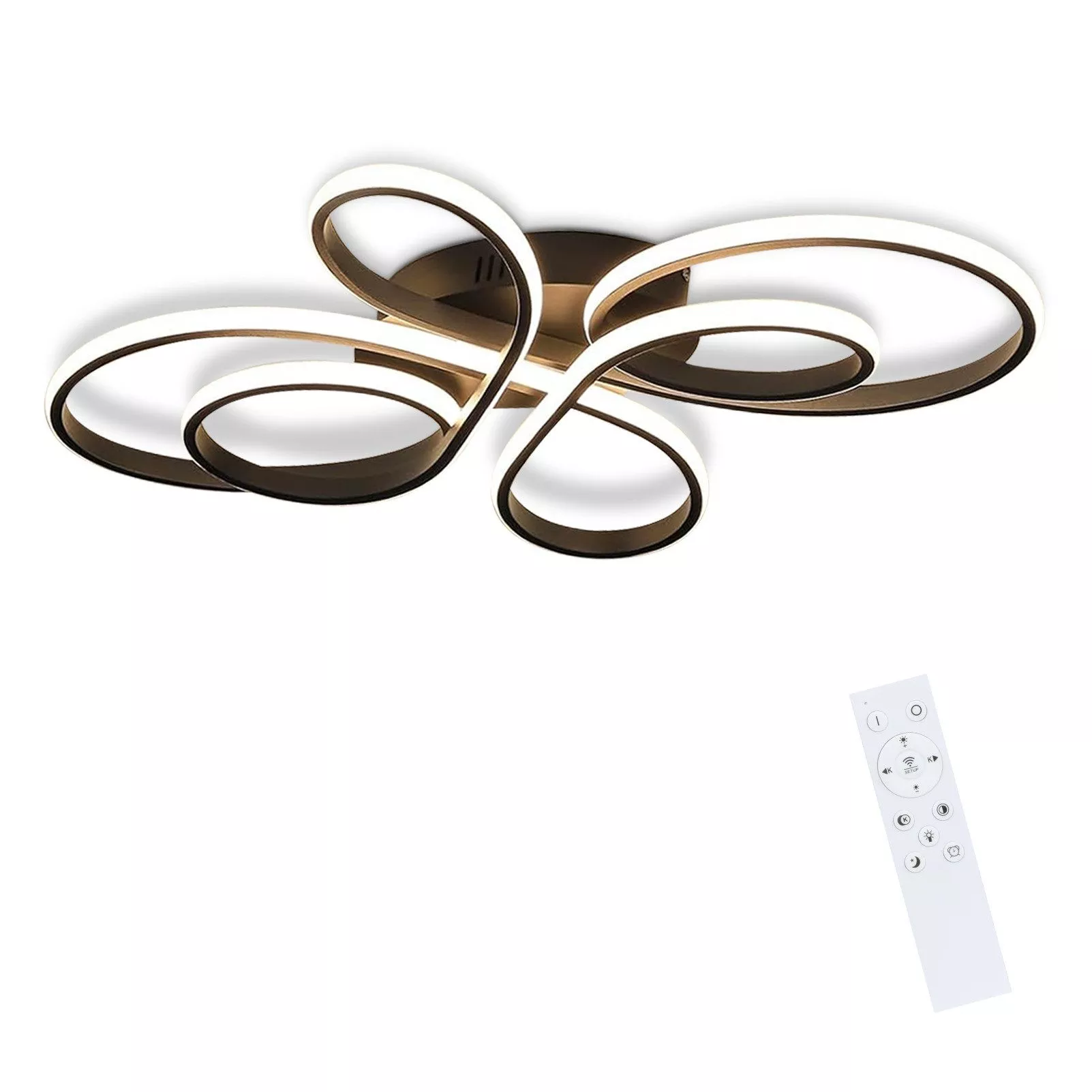 ZMH LED ceiling light Alaric 80/50/8.5 cm