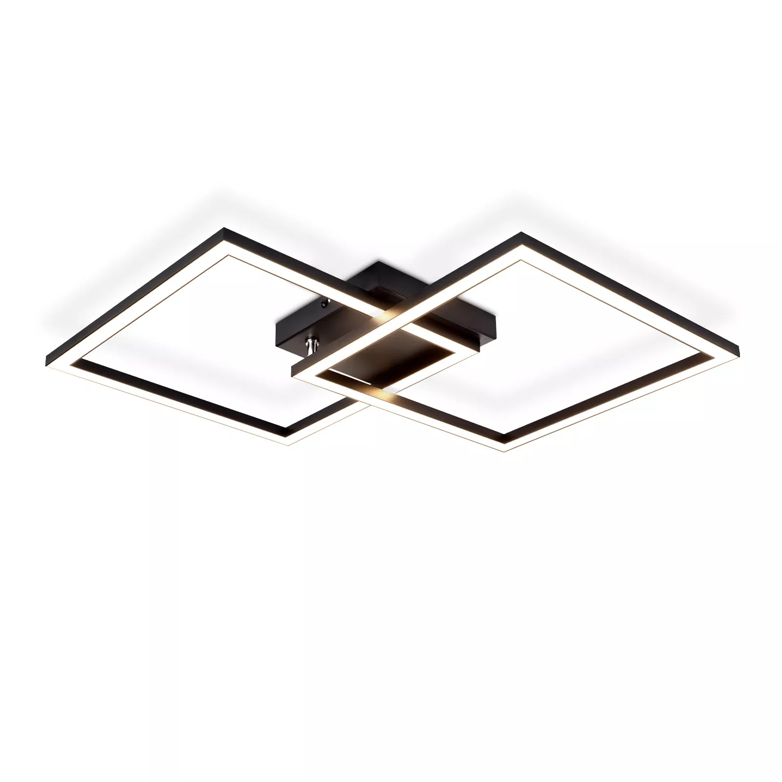ZMH LED ceiling light Korngast 46.1/5.8/46.1 cm, Black