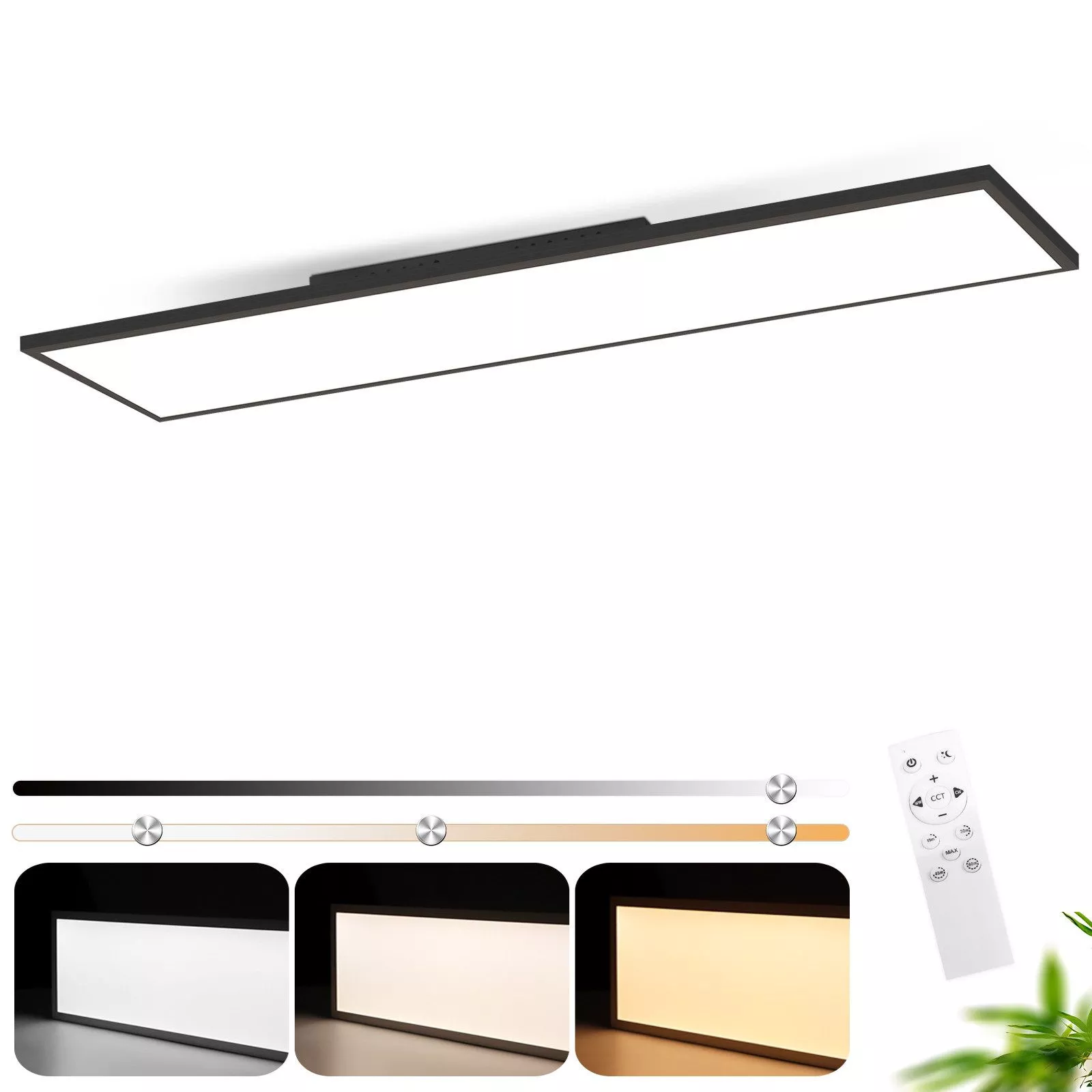 ZMH LED ceiling light Liorthain 29.5/5/119.5 cm
