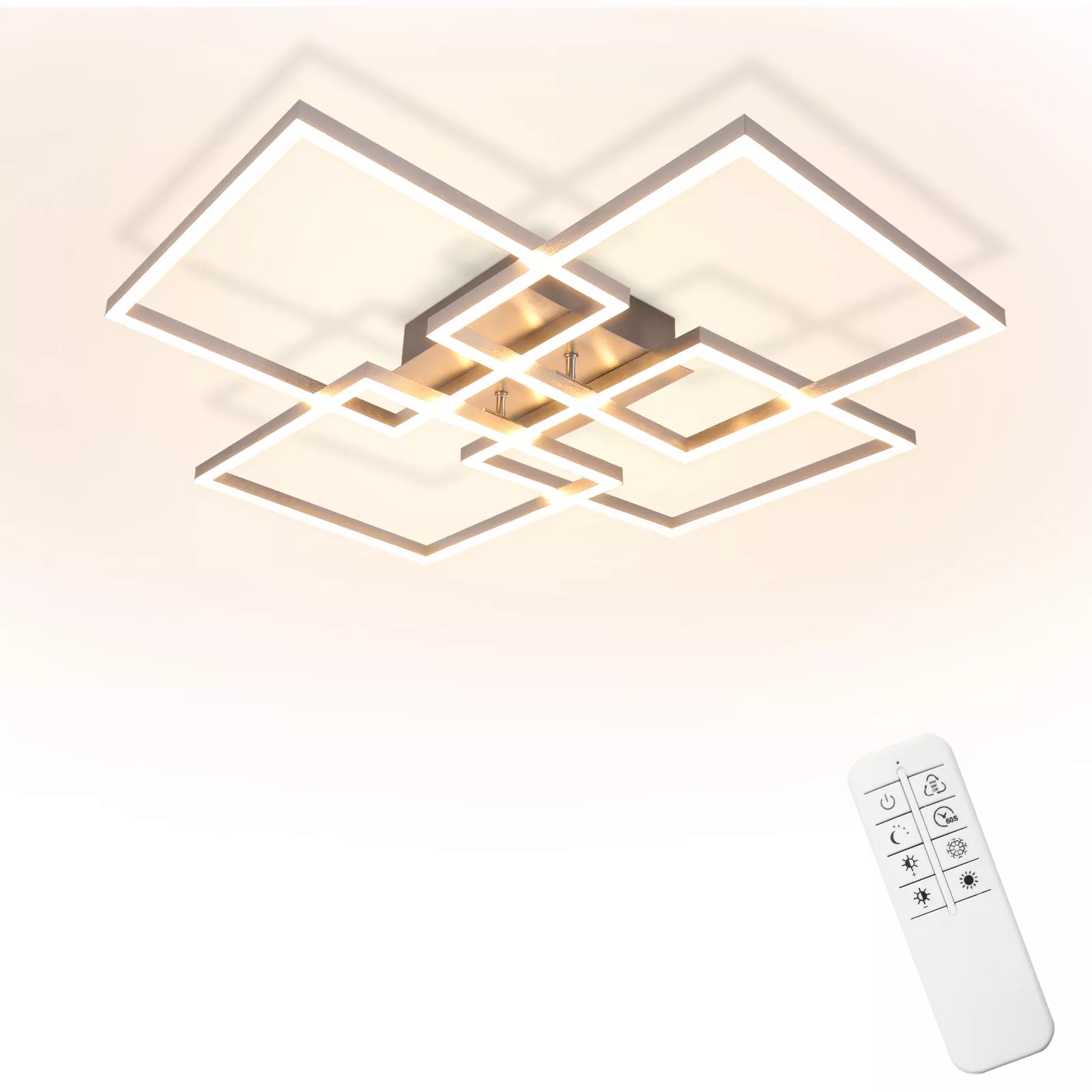 ZMH LED ceiling light Morgengrim 72.4/7.3/72.4 cm
