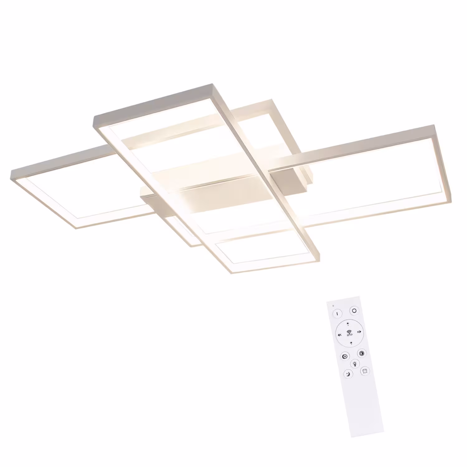 ZMH LED ceiling light Schwarzgrimm 70/8/100 cm