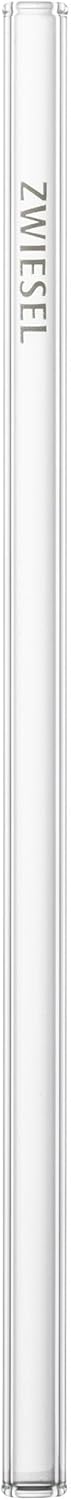 SCHOTT ZWIESEL Glass Drinking Straws Long (Set of 4), Glass Straws with Cotton Brush, Dishwasher Safe Crystal Glass, Made in Germany (Item No. 121514)