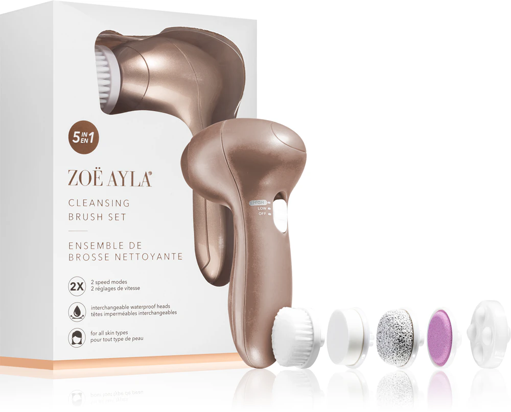Zoë Ayla Electric Facial Cleansing Set 5 in 1 facial cleanser