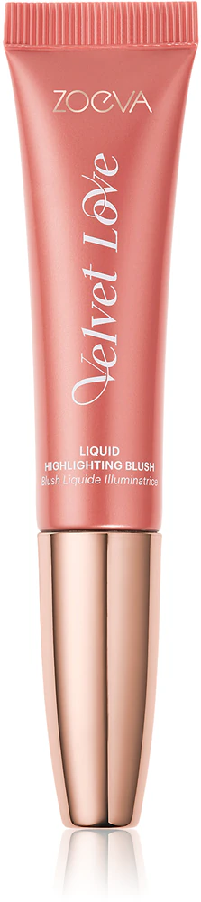 ZOEVA Velvet Love Liquid Highlighting Blush liquid blush for rejuvenating facial skin