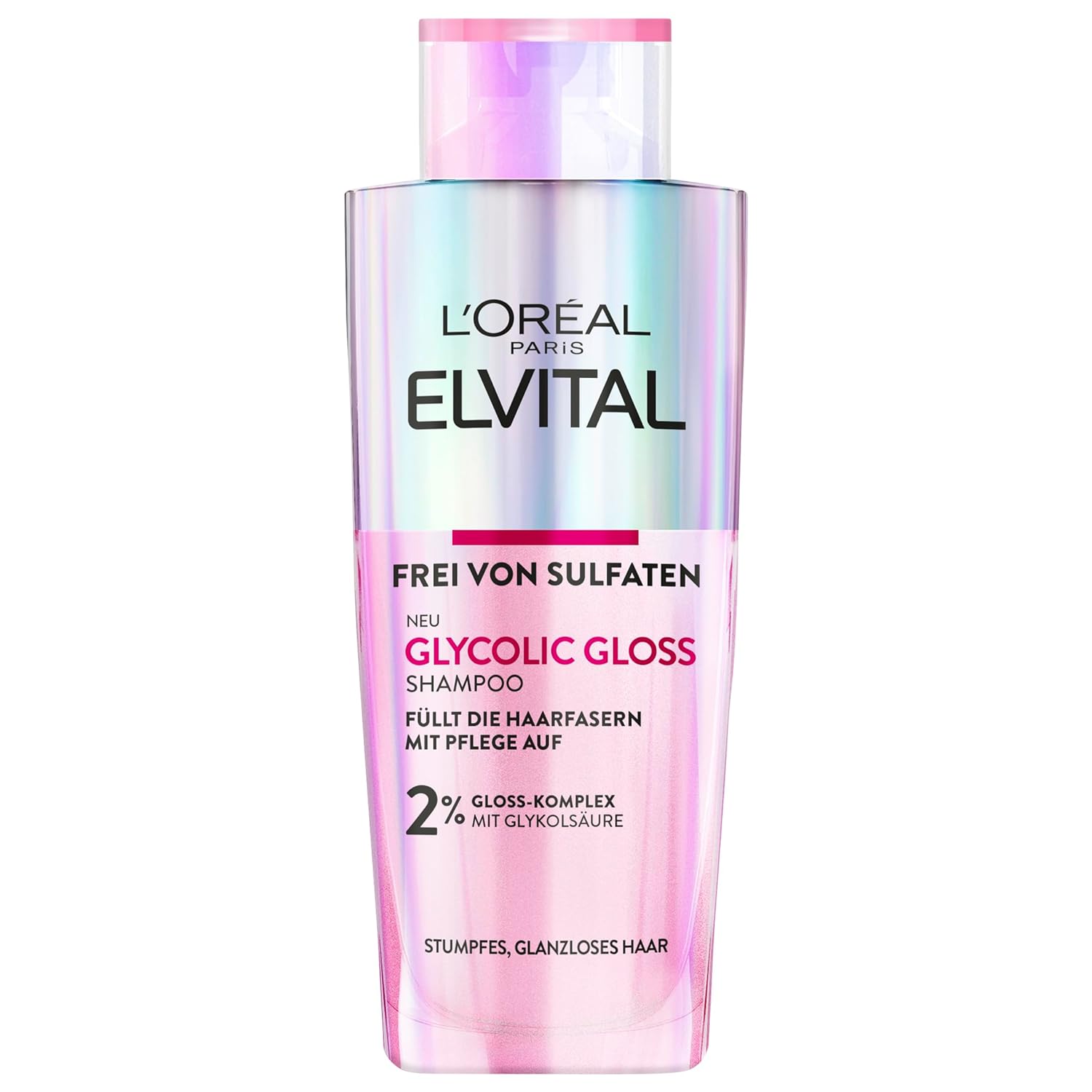 L'Oréal Paris L\'Oréal Paris Elvital Glycolic Gloss Shampoo for Dull and Dull Hair, for Nourishing and Smoothing Hair, with Glycolic Acid, 200 ml