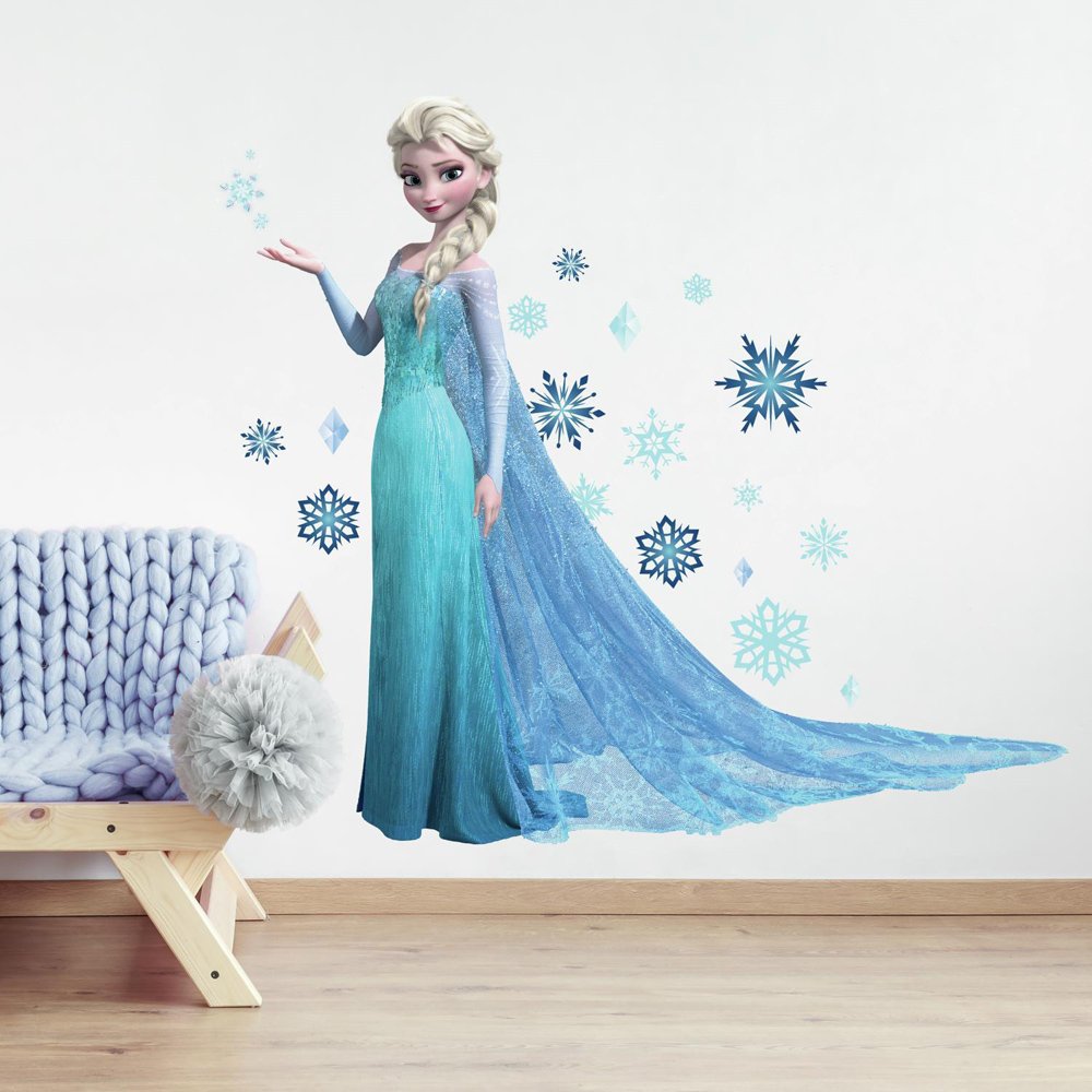 RoomMates Frozen Elsa Children's Repositionable Wall Stickers, Multi-Colour