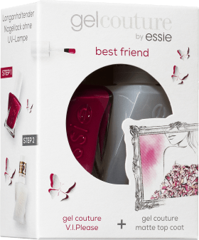 Essie Nail Polish Gift set gel Couture Best Friend (fairy tailor 40, 13.5 ml + gel couture matte top coat, 13.5 ml), 1 pc