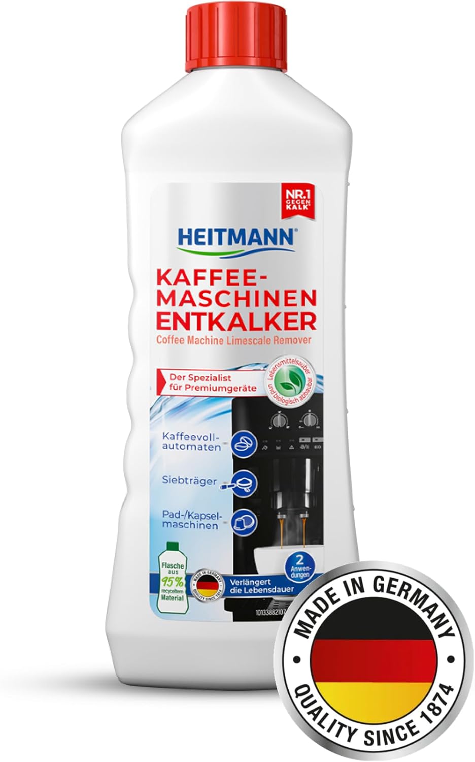 HEITMANN 8007101 Coffee Machines, Plastic, Colourless