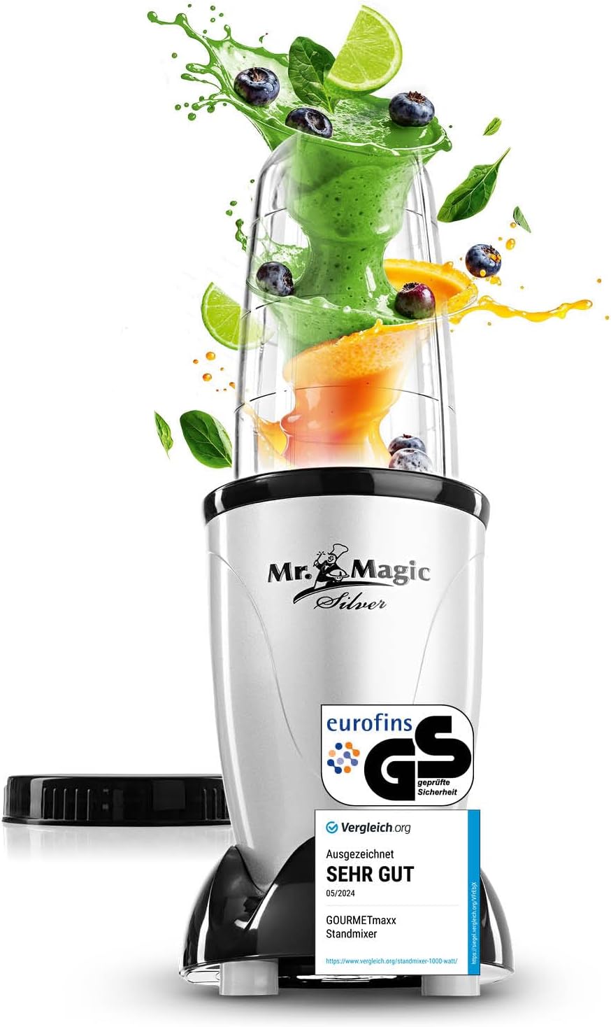 GOURMETmaxx Mixer Variation, A, Silver/black