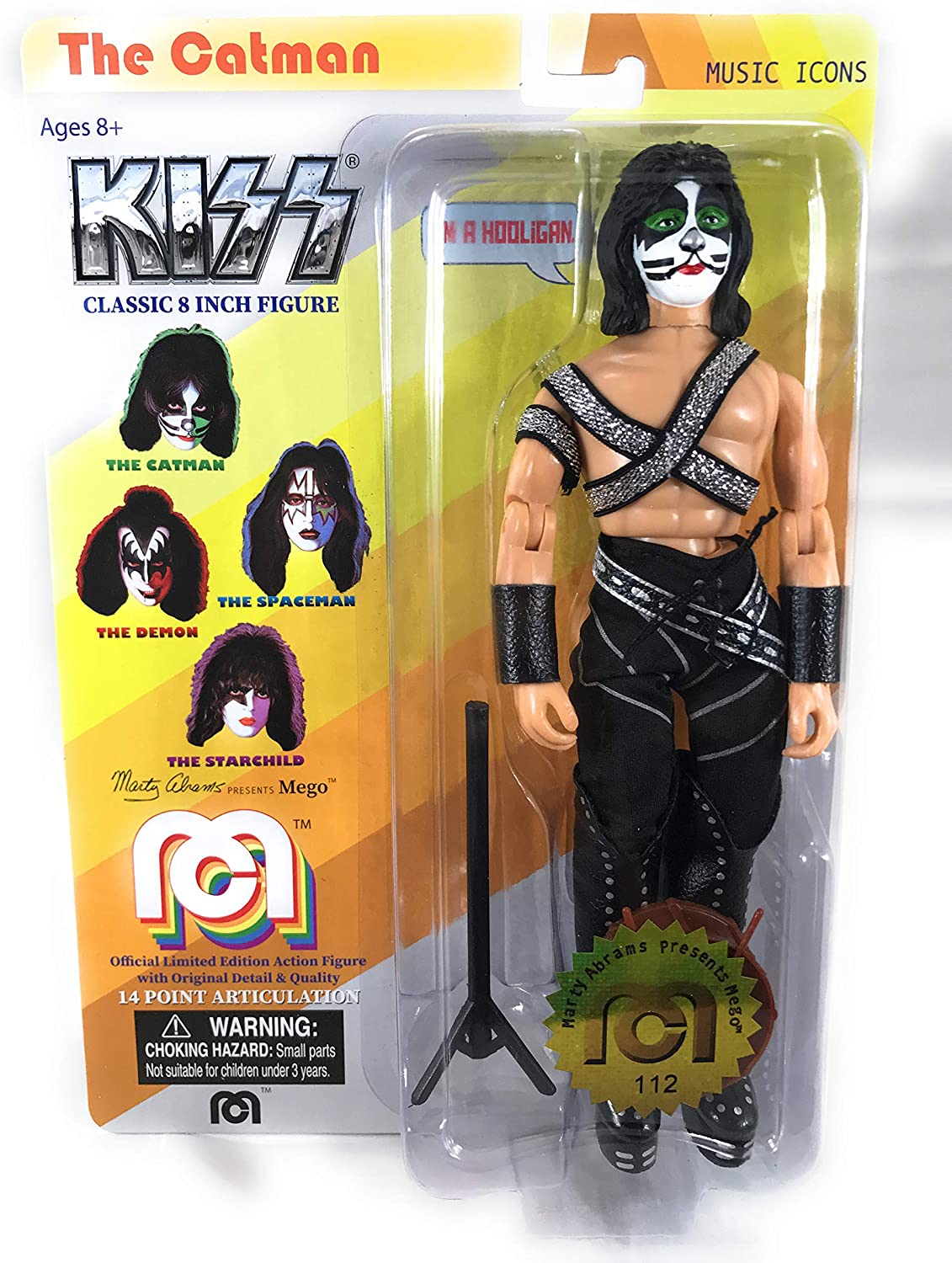 Mego Music Icons Kiss The Catman 8 Inch Action Figure