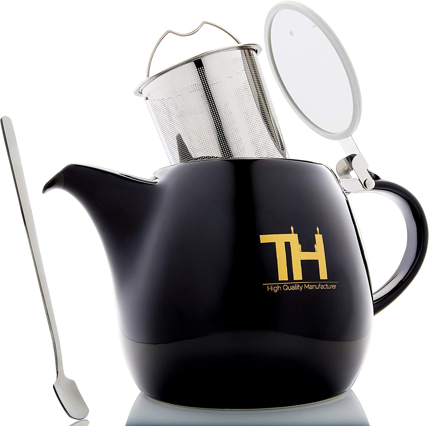 Thiru Teapot with Strainer Insert | 1200 ml | Drip Free Tea Maker