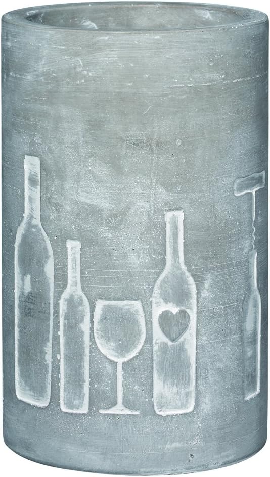 PET Vino concrete wine cooler, bottle + glass, approx. 21 cm high