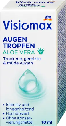 Visiomax Aloe Vera eye drops, preservative-free, 10 ml