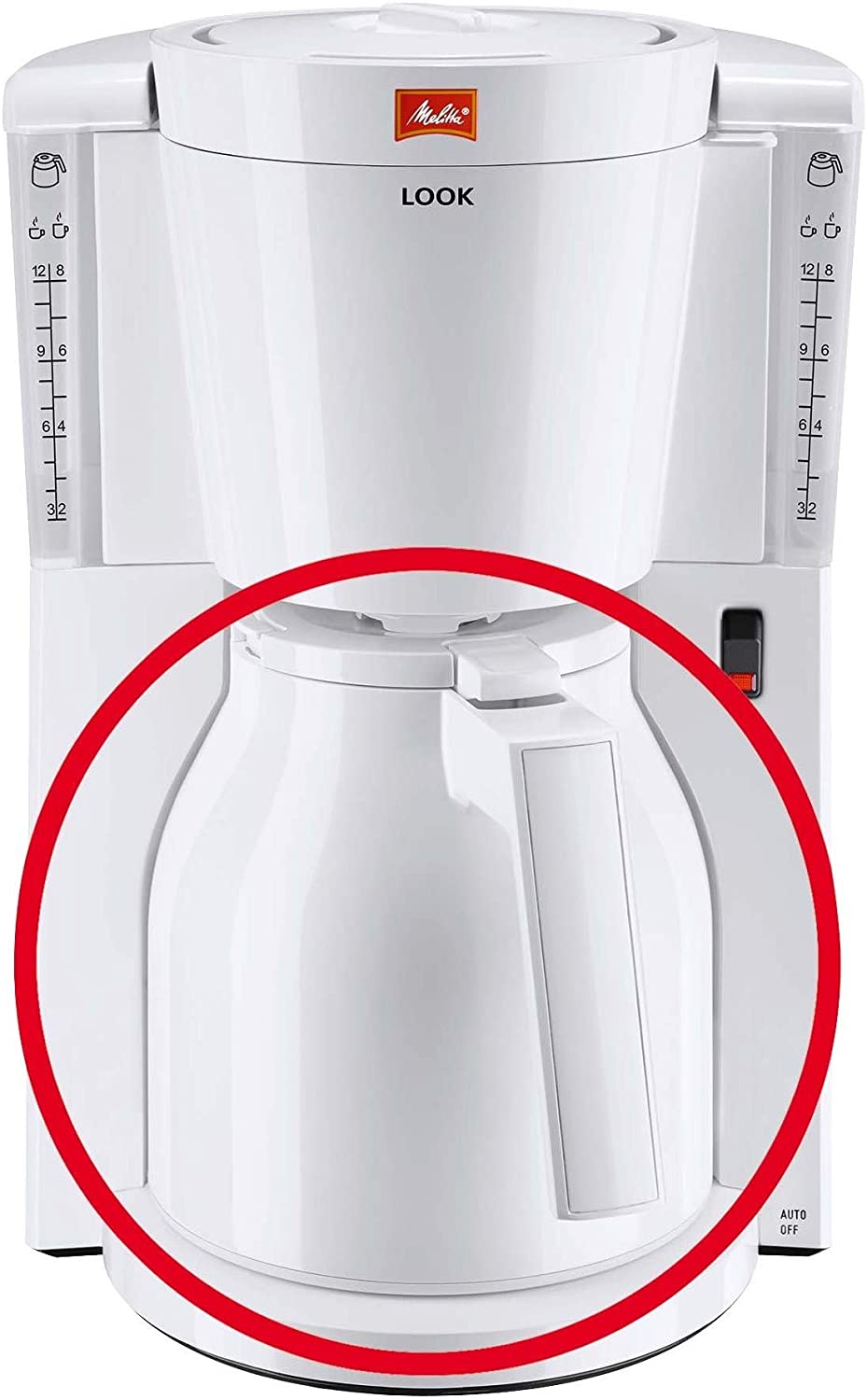Melitta Look Basic Selection Therm Plastic Jug, White