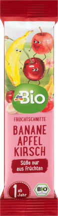 dmBio Fruit drain cherry-apple banana from 1 year, 25 g