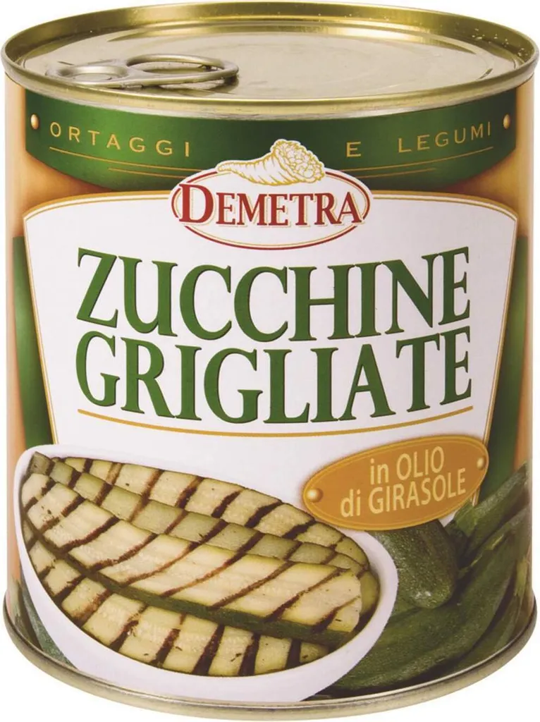 Giunti Demetra Grilled zucchini in sunflower oil, 790g - Demetra 790g