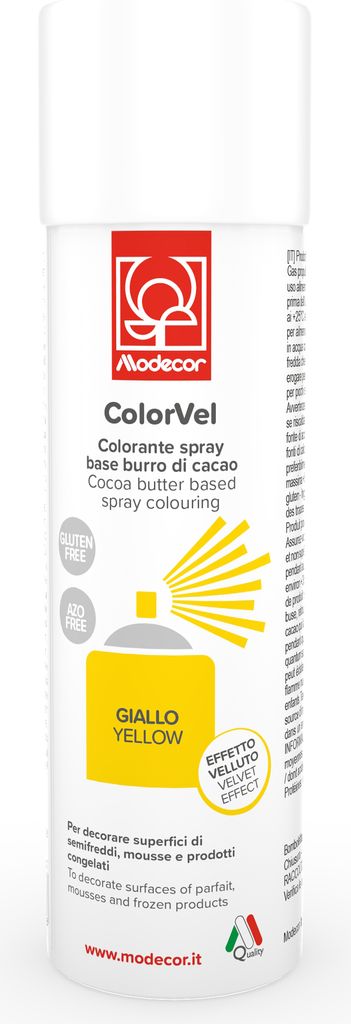 Modecor Italiana Srl Sugar yellow suede Colorvel Spray giallo Af Vell.250ml- Modecor
