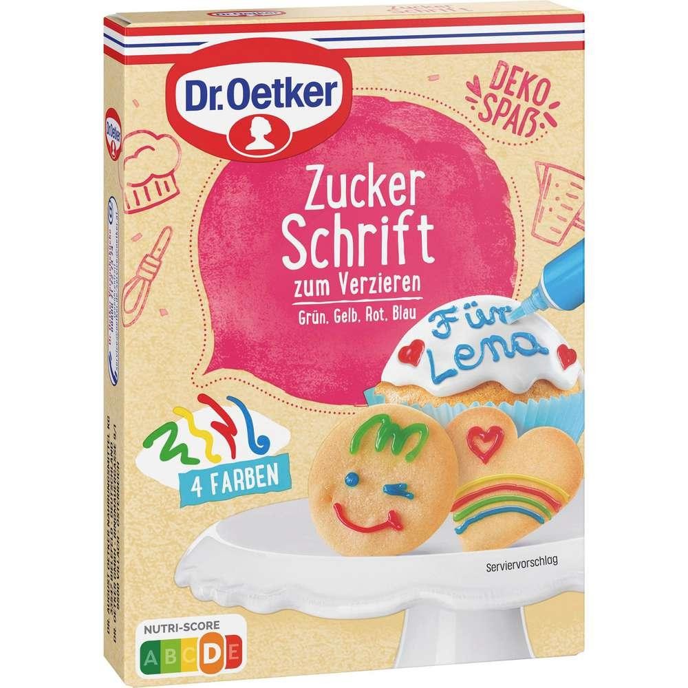 Dr. Oetker Sugar writing, 4 colors