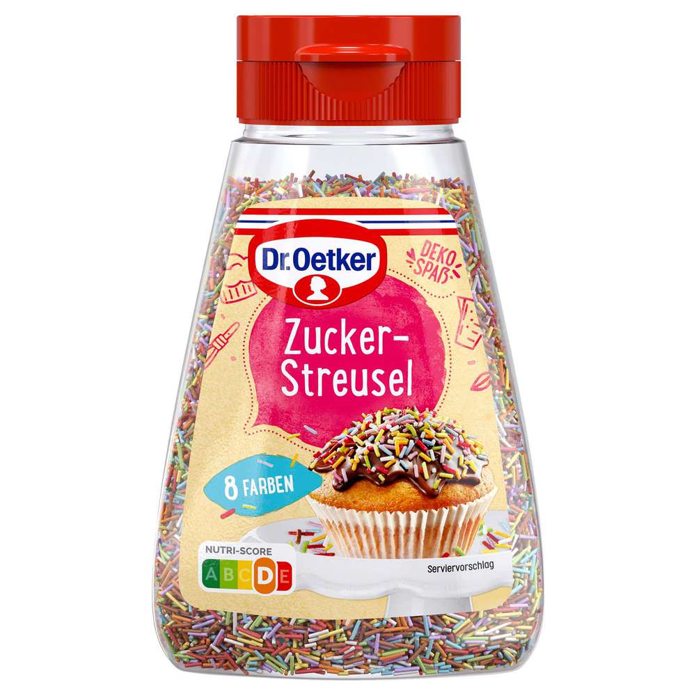 Dr. Oetker Sugar sprinkles, in 8 colors