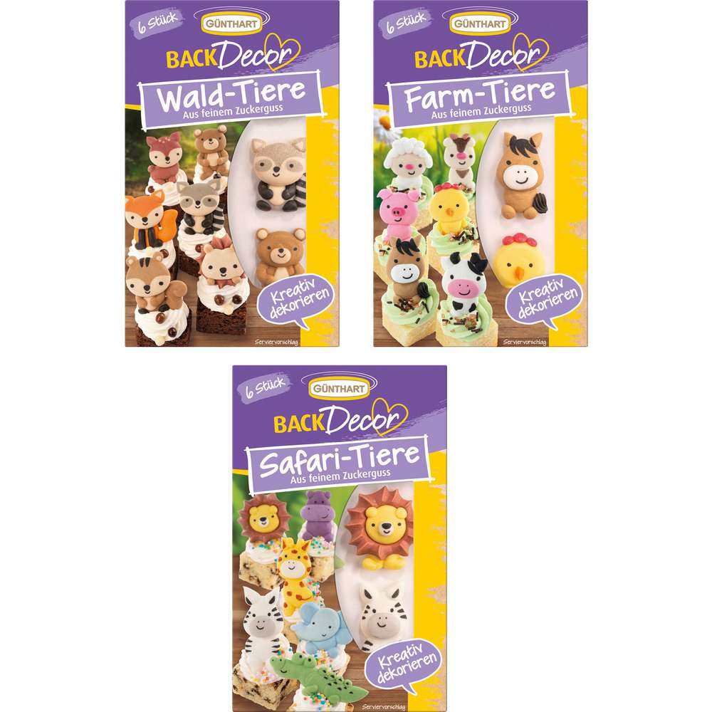 Sugar animals, assorted