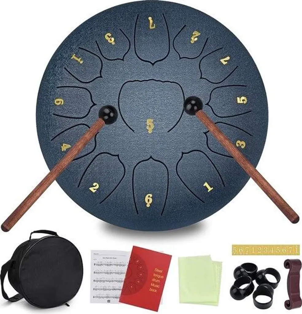 Merkloos Tongue drum - Handpan - Tongue drum 13 notes - Musical instruments - Tongue drum - Handpan drum