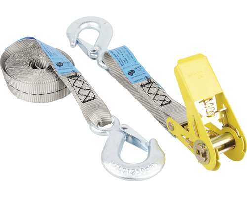 Mamutec 2-part lashing strap with ratchet and carabiner 25 mm 5 m