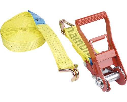 Lashing strap Mamutec 2-piece with ratchet and pointed hook 50 mm 8 m
