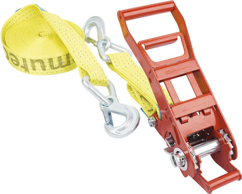 Lashing strap Mamutec 2-piece TD5 with ratchet and carabiner 50 mm 8 m
