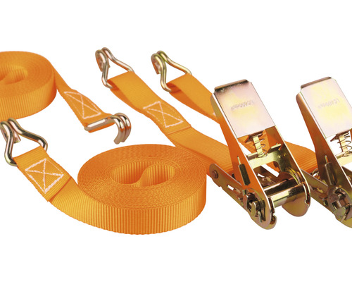 Lashing strap Mamutec with ratchet and pointed hook 25 mm 5 m 2 pieces