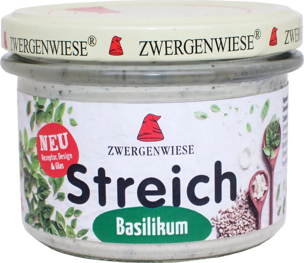 Zwergenwiese Spreadable Basil 180g