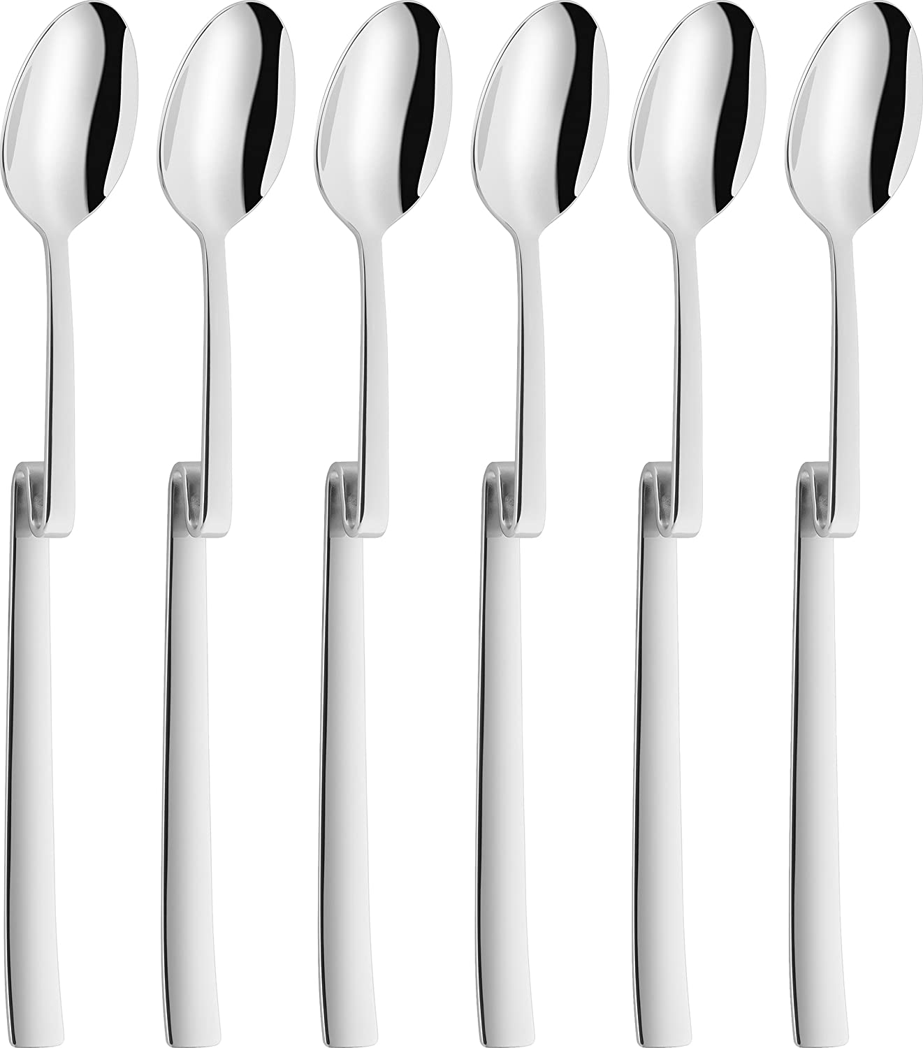 Zwilling 07150-314-0 Dinner, 6 Latte Macchiato Spoons, Stainless Steel
