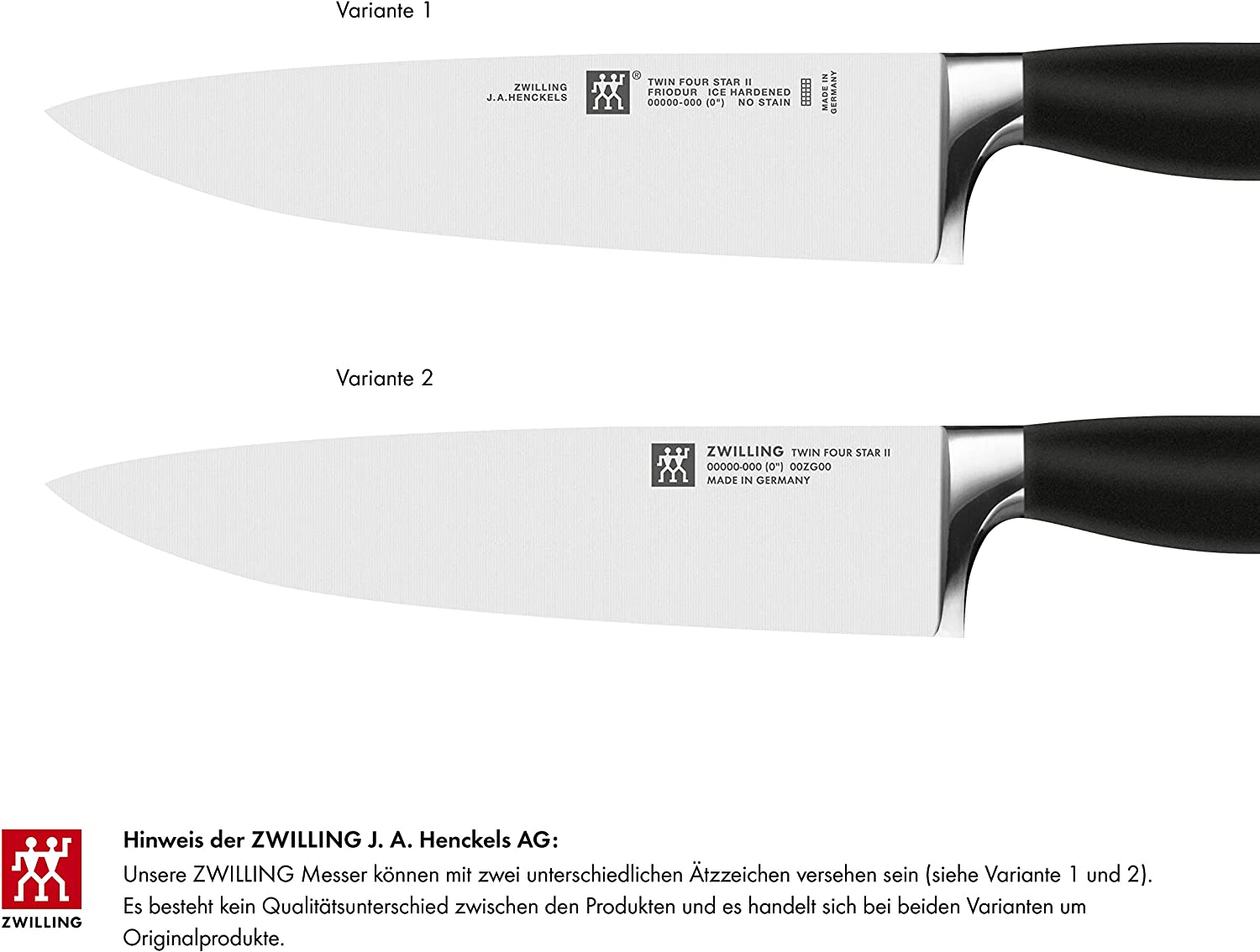 Zwilling 30077-181-0 Twin Four Star II Santoku Knife, Stainless Steel, Zwilling Special Melt, Plastic, Stainless Steel Appliqué, 180 mm, Black