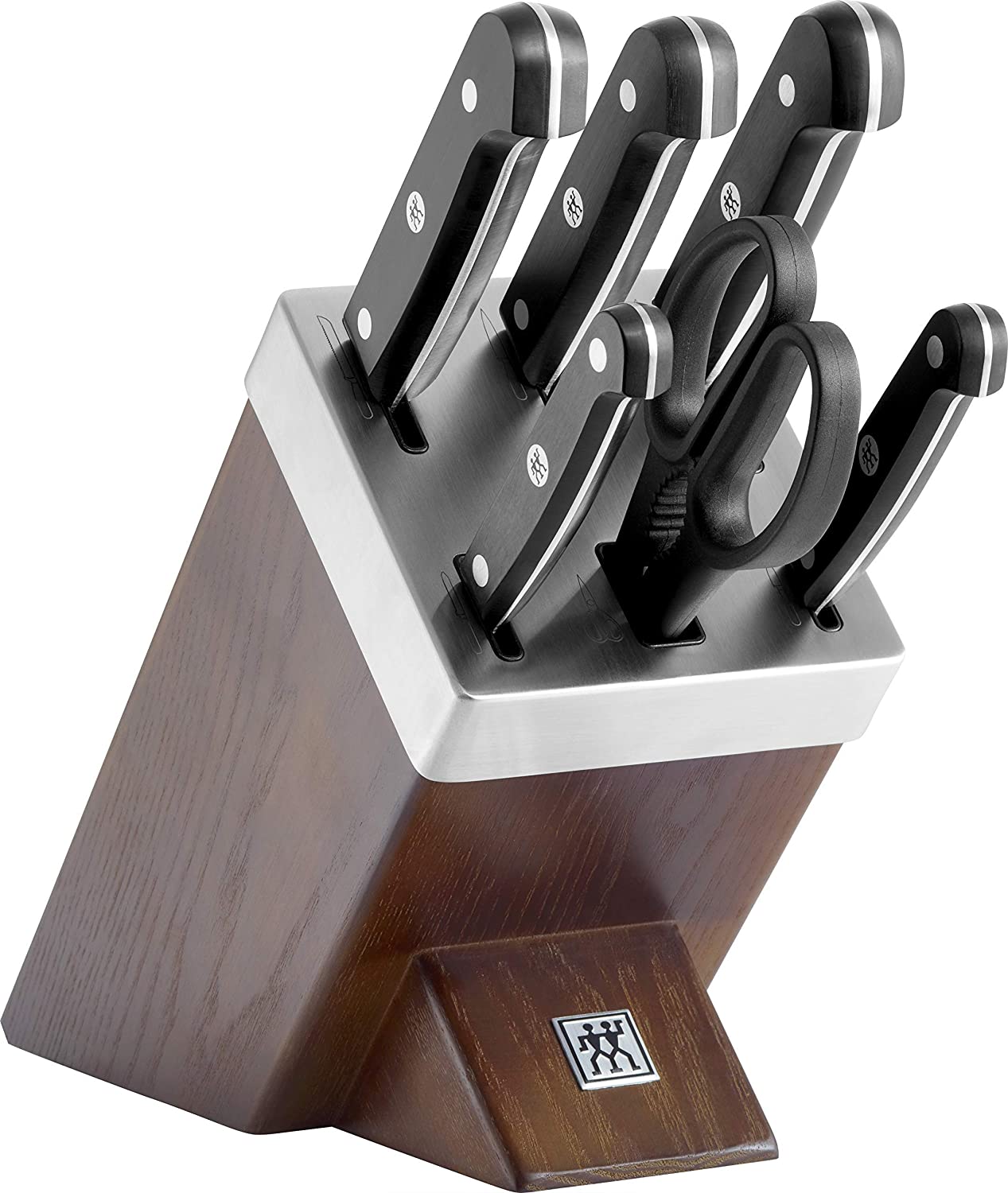 ZWILLING 36133-000-0 Gourmet Self-sharpening knife block, dark brown, 7-part