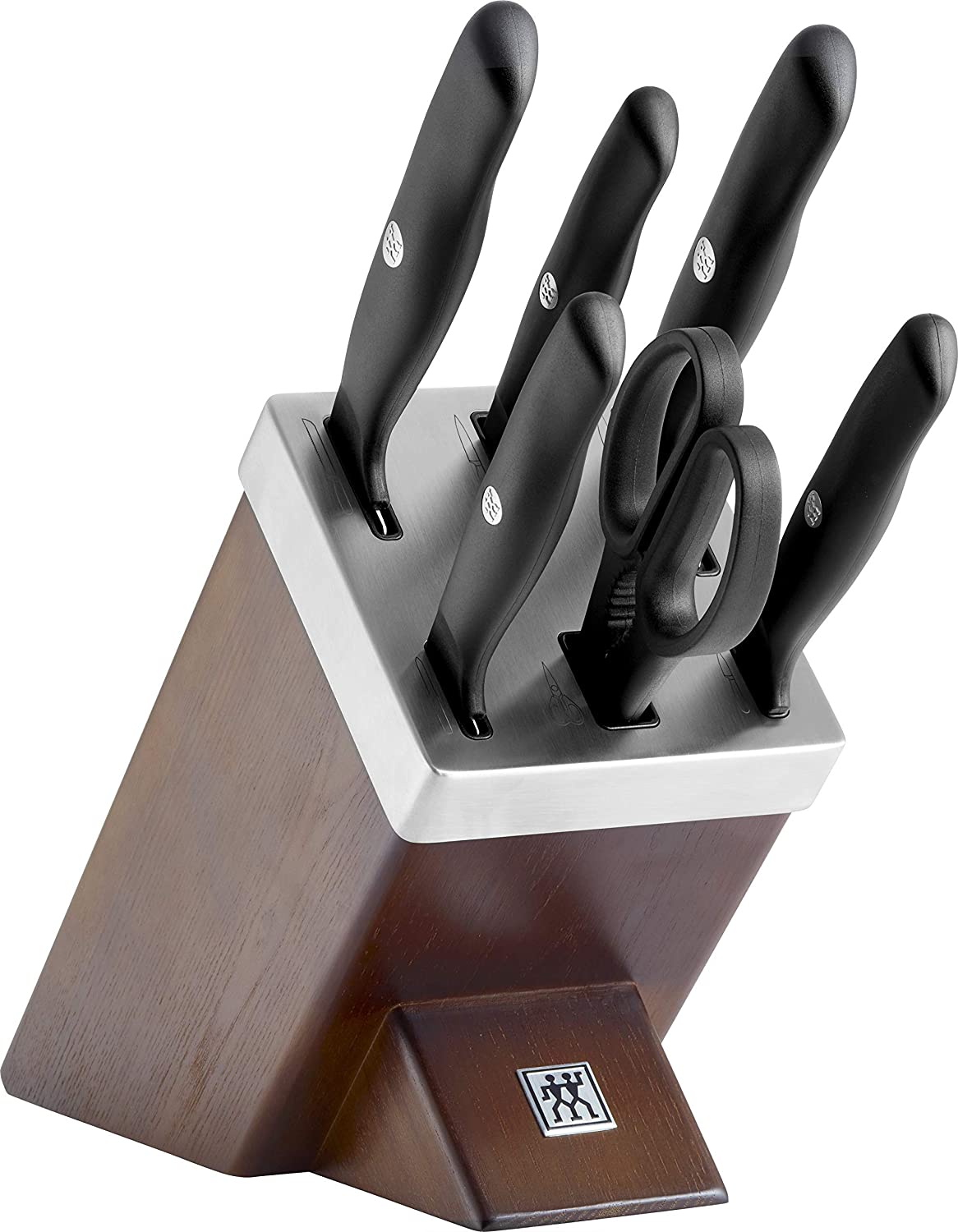 ZWILLING 38599-000-0 Life Self-Sharpening Knife Block, Wood, 7-Piece