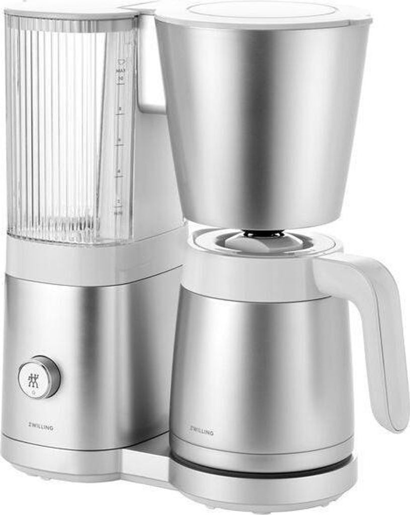 ZWILLING 53106-000-0, Filter coffee machine, 1.5 l, Ground coffee, 1860 W, Steel, White