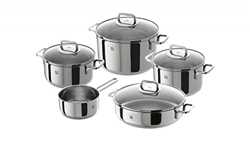 Zwilling Quadro 5-Piece Set Cookware, Silver, 58 X 35 X 30 Cm