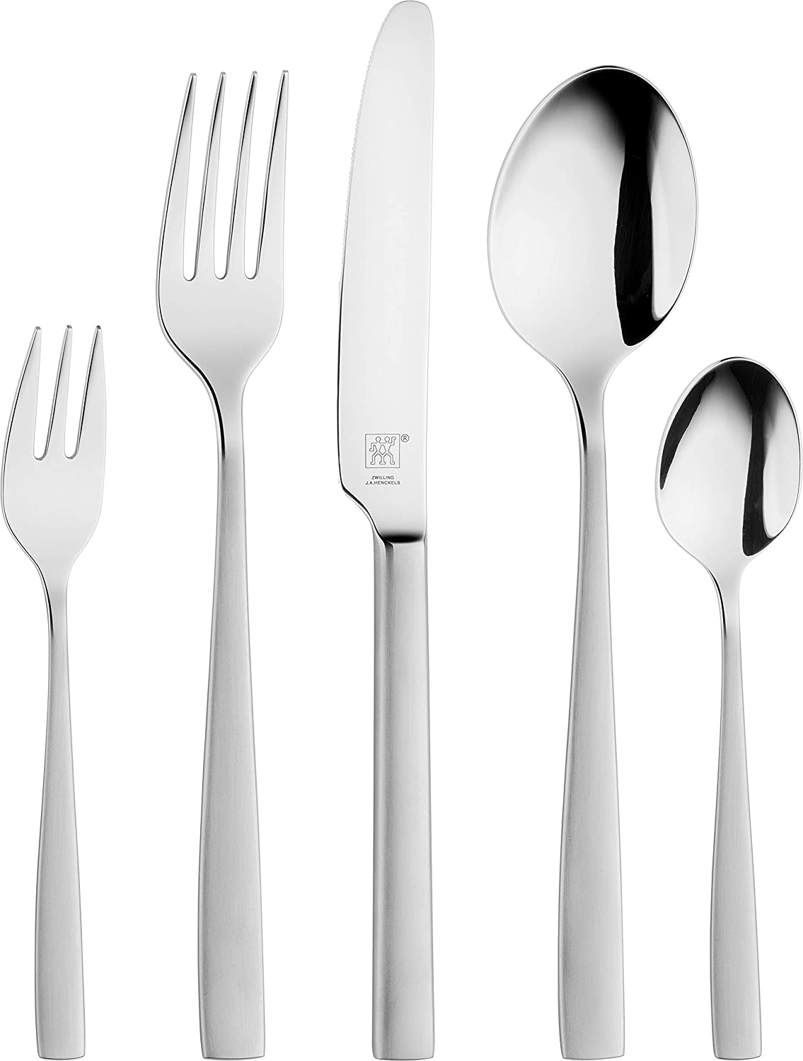 Zwilling 30 Piece Cutlery Set, for 6 People, 18/10 Stainless Steel/High Quality Blade Steel, Matte/ Polished, Roseland.