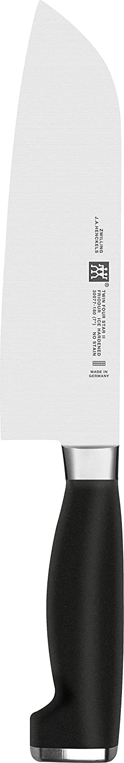 Zwilling Twin Four Star II 30077-181-0 Santoku Knife Stainless Special Steel Zwilling Special Melt Plastic Stainless Steel 180 mm Black