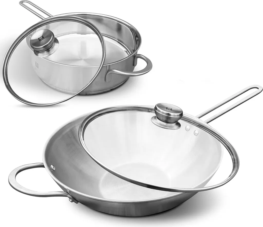 Zwilling TwinNova 3 Set 4-piece – Wok & braising pan with lid, induction