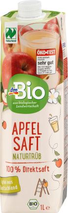 dmBio Apple juice naturdüb, Naturland, 1 l
